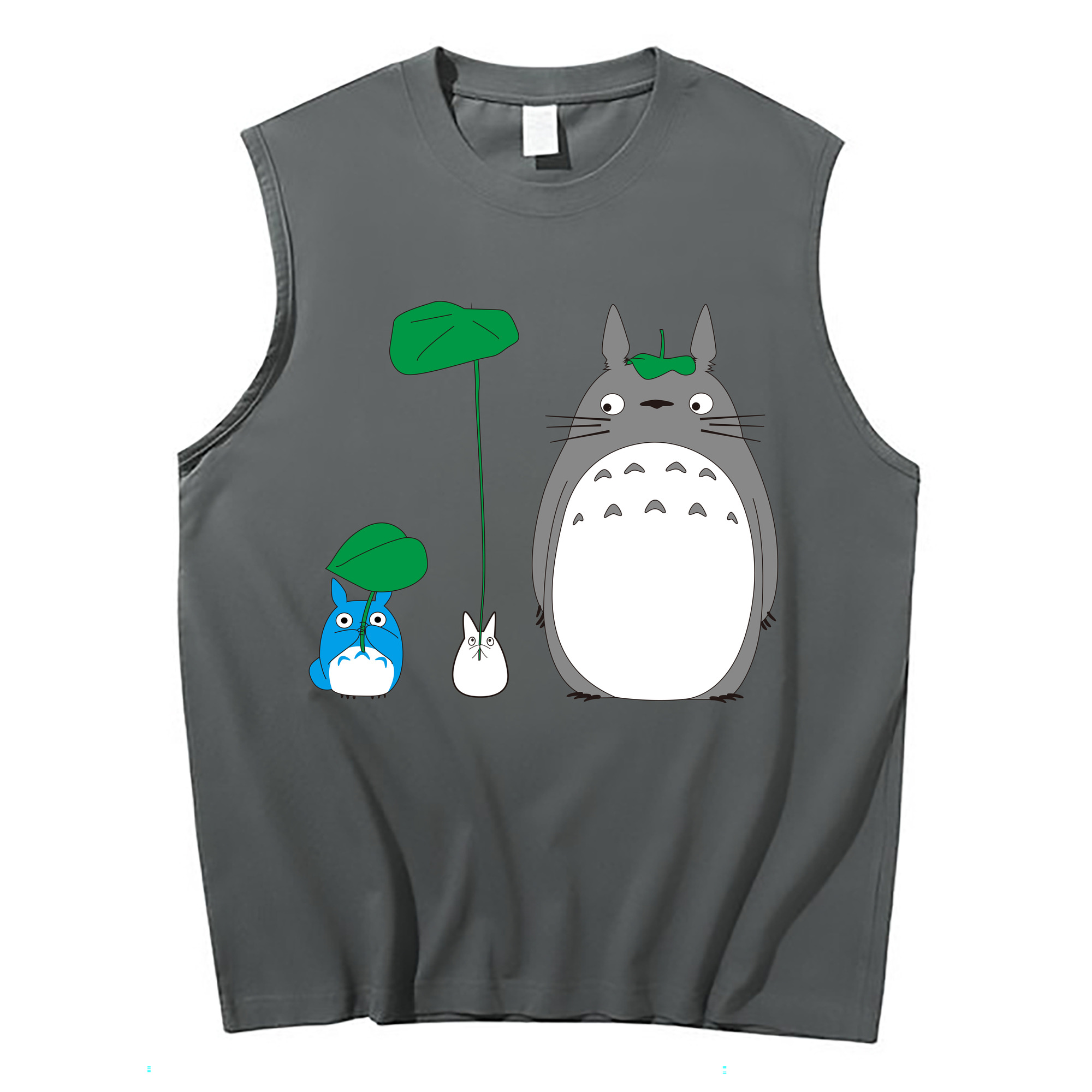 （画像用） となりのトトロ 草壁メイ 草壁サツキ My Neighbor Totoro Satsuki Kusakabe Mei Kusakabe コットン100％タンクトップ（フロントプリント）